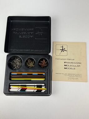 Vintage 1965 Prentice Hall Inc Framework Molecular Model Chemistry Education
